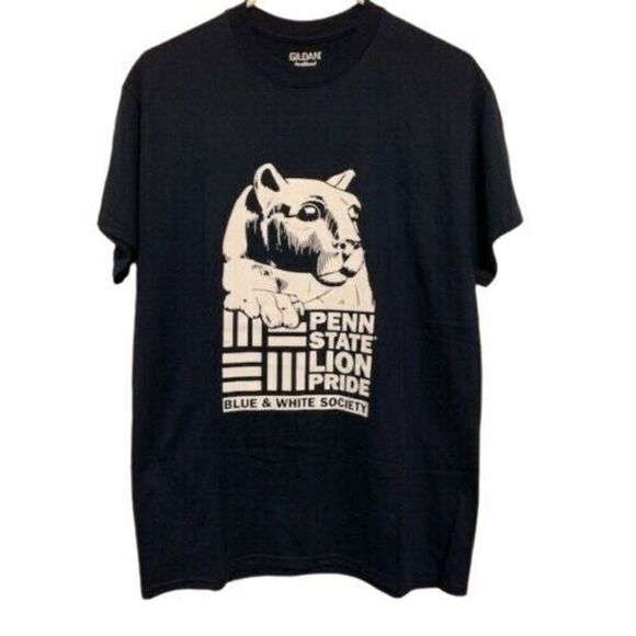 Penn State Lions Pride Blue & White Society Size Medium T-Shirt - Picture 1 of 3